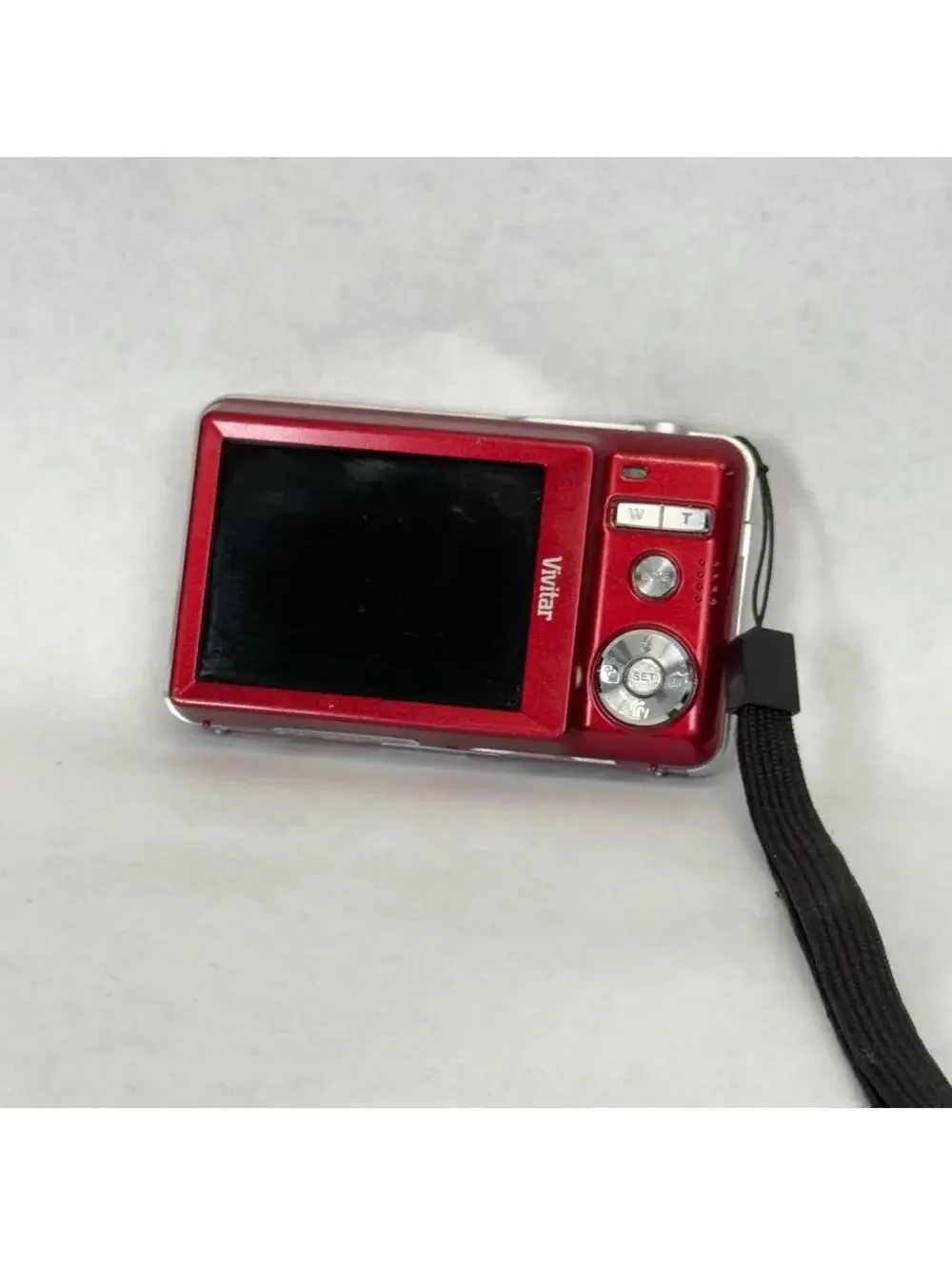 Vivitar ViviCam T027 - 12.0MP 4x Zoom - Digital Camera - Red - For Parts